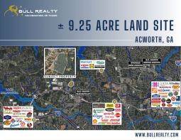 ±9.25 Acre Land Site, Zoned R-40, Acworth, GA