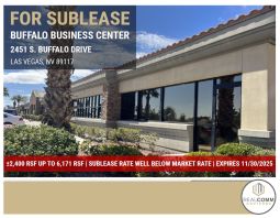 2,400 RSF up to 6,171 RSF - For Sublease