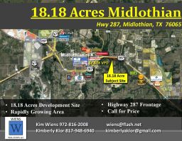 18.18 Acres Highway 287, Midlothian