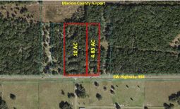 OCALA next to AIRPORT: 10 Acres Land Zoned B4